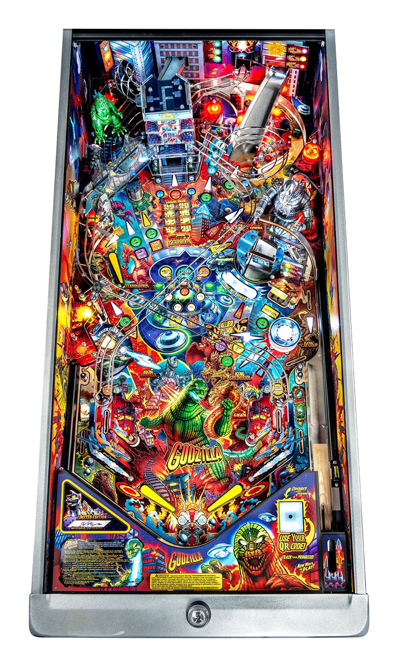 Godzilla LE Pinball Machine - Playfield Plan